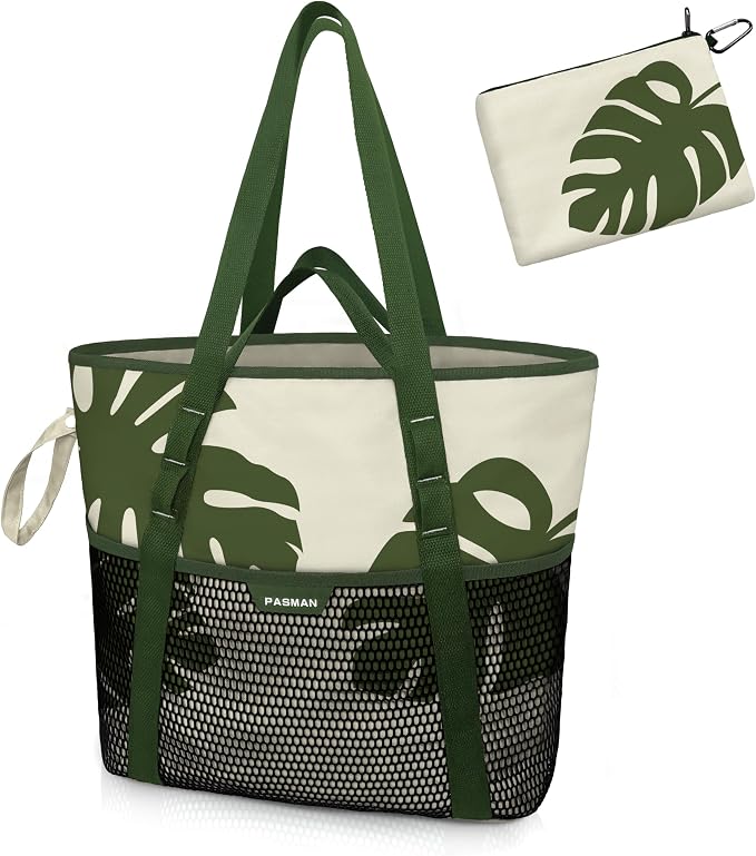 Beach Bag with Zipper by PASMAN