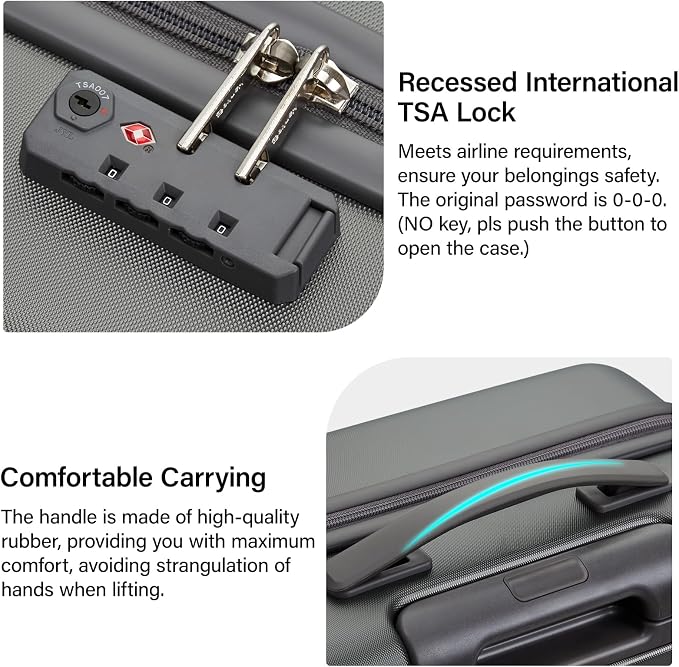 Hanke 3 Piece Luggage Sets - Image 7