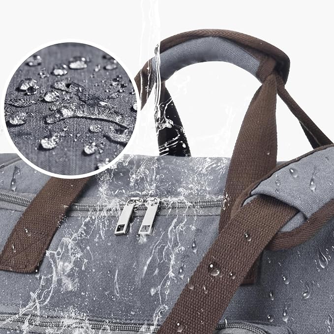 Felipe Varela 60L Duffle Bag for Men, Large Expandable Canvas Duffel Bag for - Image 6