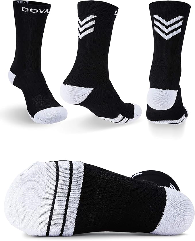 DOVAVA Dri-tech Compression Crew Socks, Comfort Boost Circulation - Image 2