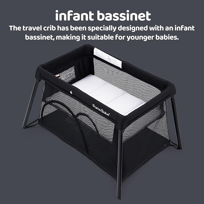 Pamo Babe Travel Crib Lightweight Playpen Baby Playard - Image 3