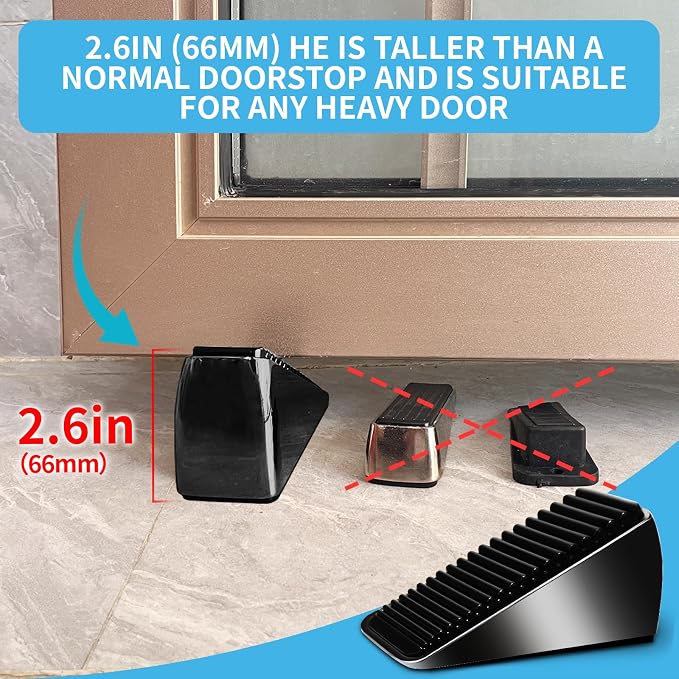 Heavy Duty Tall Door Stop Wedge - Image 2