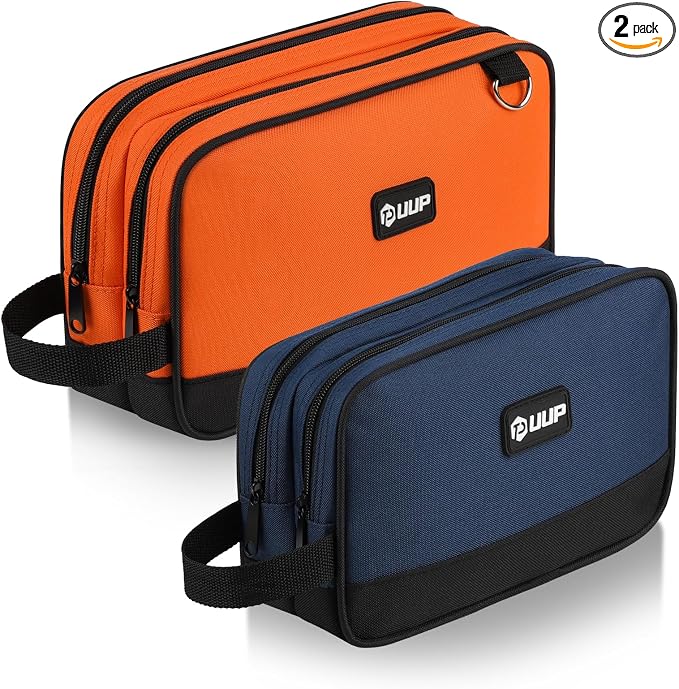 Small Tool Bag 2 Pack, Zipper Tool Pouch Two Compartments, 10 12 inch Utility by UUP