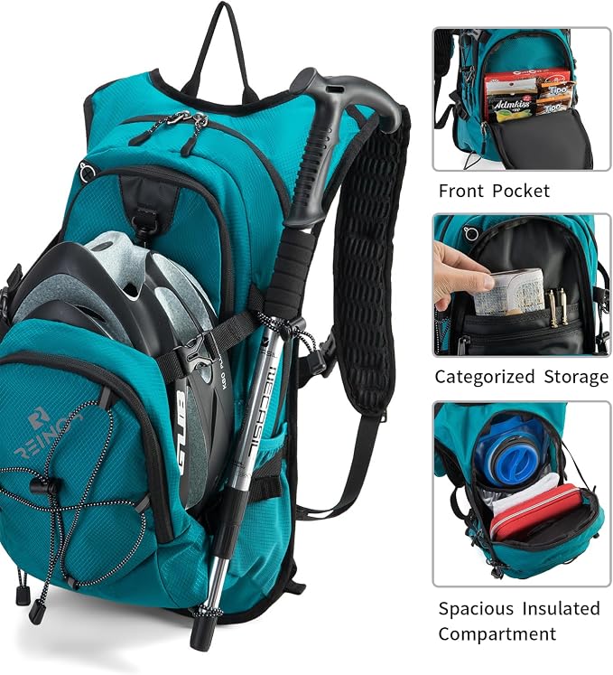 Hydration Backpack Pack with 2L Water Bladder 18L Hiking Backpack Women Men - Image 2