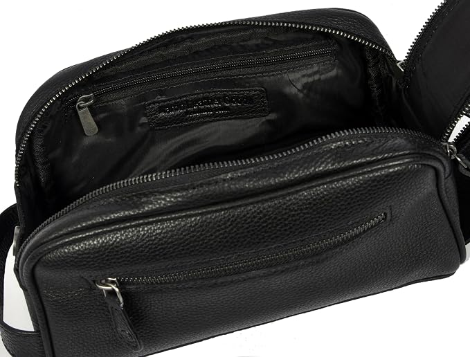 10" Premium Leather Toiletry Travel Pouch - Image 6