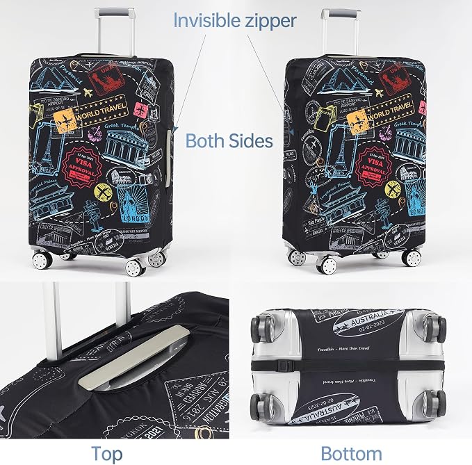 Travelkin Luggage Covers For Suitcase Tsa Approved, Suitcase Cover Protector - Image 2
