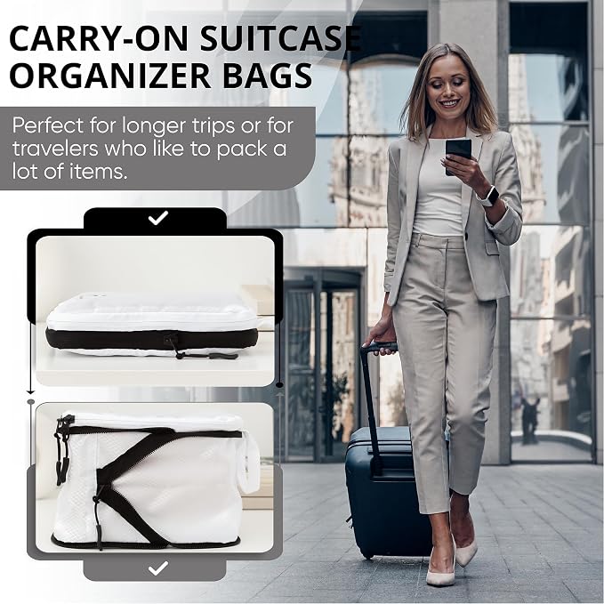8 Piece Compression Packing Cubes Set - Image 3