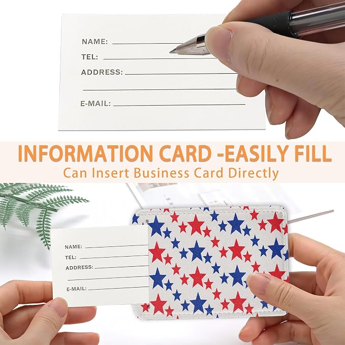 American Patriotic Stars Luggage Tags Bag Tag - Image 4