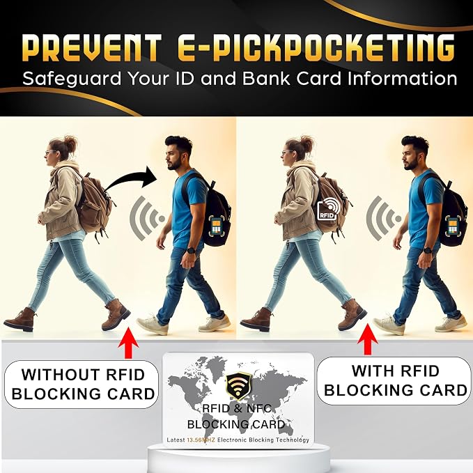 SaiTech IT 10 Pack RFID Blocking Card NFC Contactless Debit/Credit Card ATM - Image 4