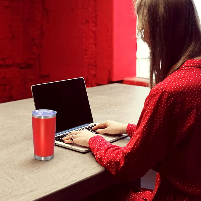 20 oz Tumbler with lid Double Wall Vacuum Insulated Tumblers Stainless Steel - Image 7