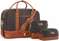 Weekender Bag for Women Canvas Overnight Bag Large Travel Tote Bag Carry on by BOLOSTA