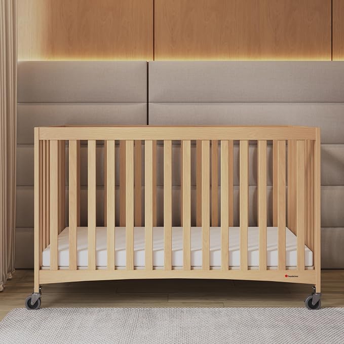 Foundations Full Size Travel Sleeper Folding Hotel Crib and Sheet Bundle - Image 2