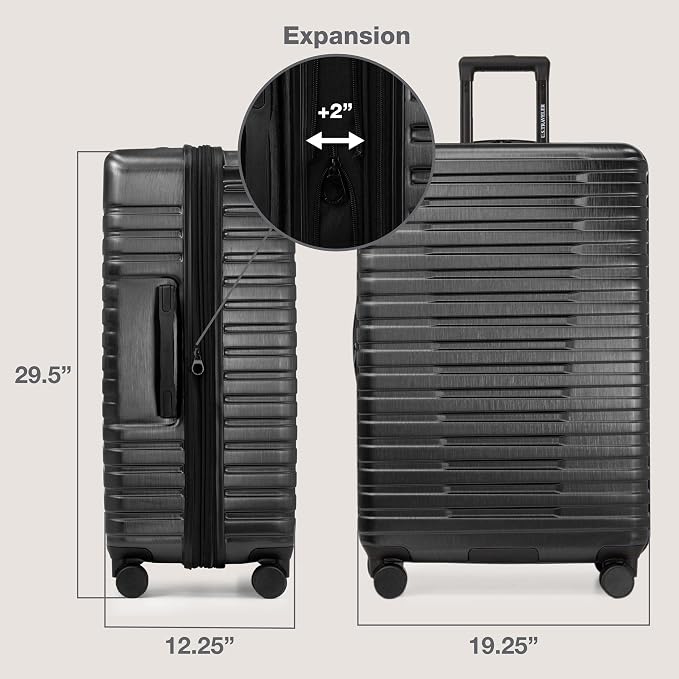U.S. Traveler Boren Polycarbonate Hardside Rugged Travel Suitcase Luggage - Image 7