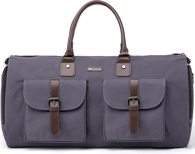 Modoker Garment Convertible Weekender Bag, Carry on Canvas Garment Duffle Bag by Modoker