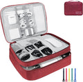 Electronics Travel Organizer, Large Double Layer Portable Waterproof Travel by Lcsmaokin