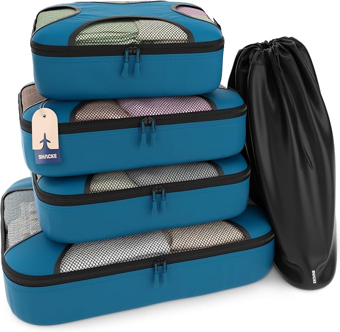 Shacke Premium 5 Packing Cubes Set by Shacke