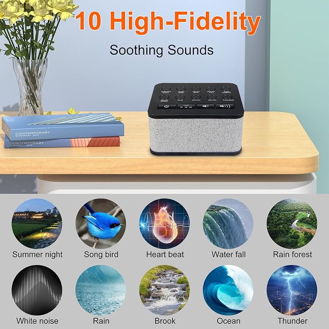 LUXSWAY White Noise Machine, Sleep Sound Machine - Image 2