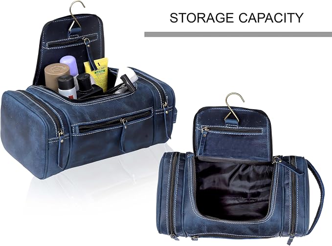 VC VINTAGE COUTURE Leather Toiletry Bag - Image 4