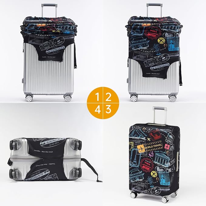 Travelkin Luggage Covers For Suitcase Tsa Approved, Suitcase Cover Protector - Image 7