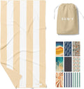 SUN'Y Waffle Microfiber Beach Towel – Sand Free, Quick Dry, Ultra Absorbent by SUNY