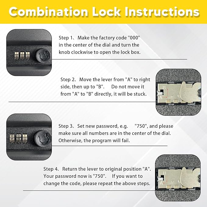 Small Gun Safe - Portable Gun Lock Box - Image 6