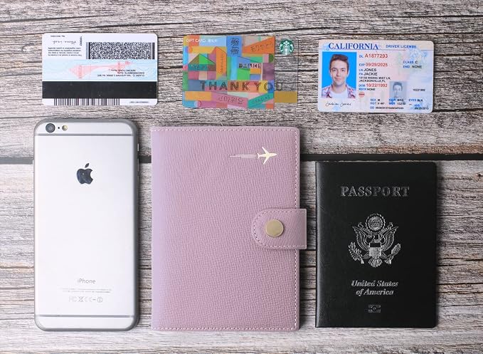 Genuine Leather Passport Case, RFID Passport Cover - Image 7