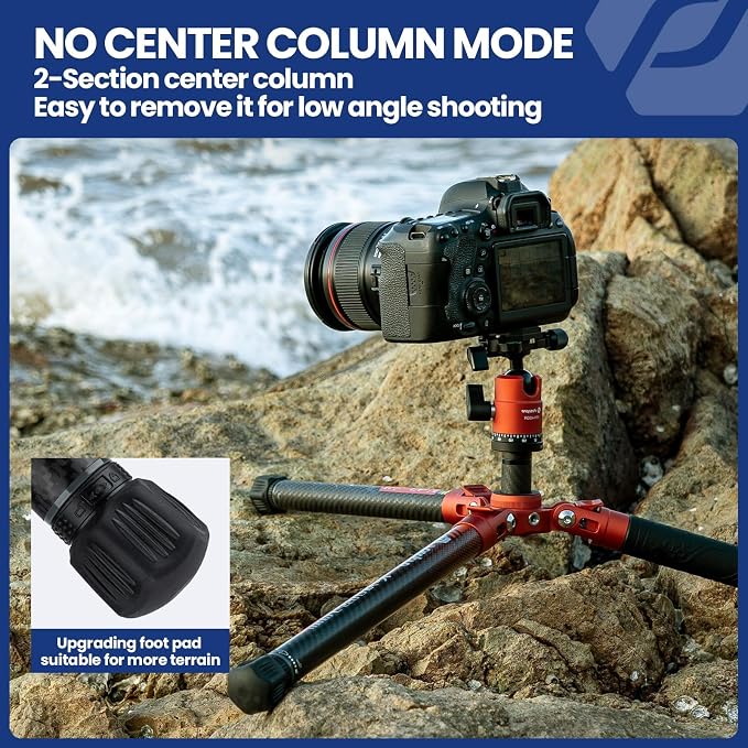 Fotopro 62 Inch Carbon Fiber Tripod - Image 6