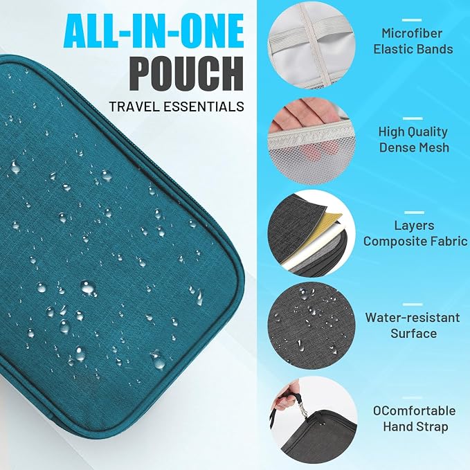 Travel Cable Organizer Bag, Electronics Organizer Tech Pouch - Image 4