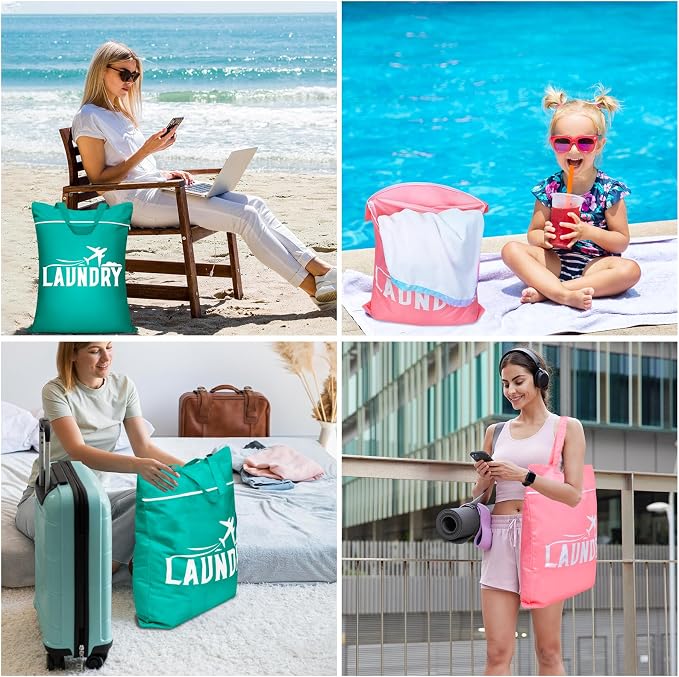 Fiodrimy 2 Pcs Large Travel Laundry Bags - Image 5