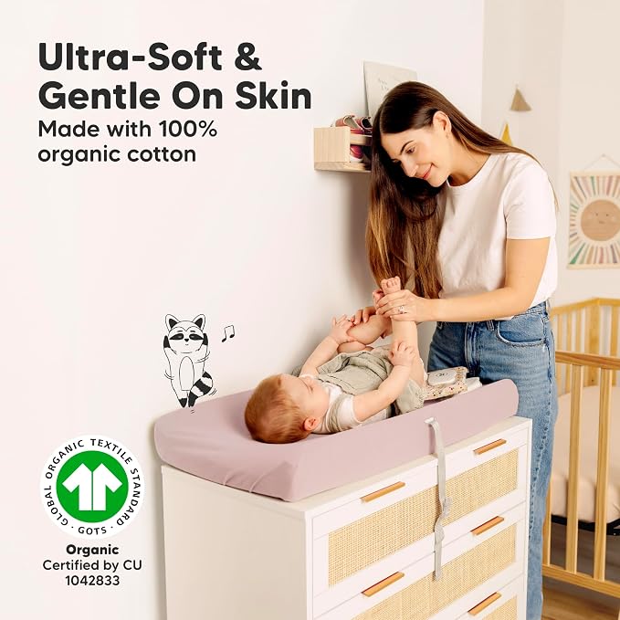 2-Pack Organic Changing Pad Covers - Image 3