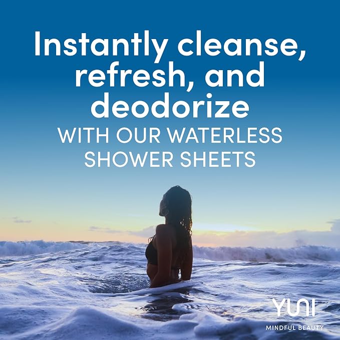 YUNI Beauty Large Body Wipes Super Soft Moist Showerless Wipes that Cleanse & - Image 2