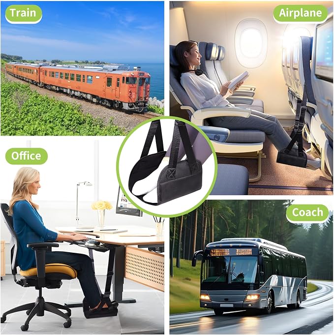 Lefeke Airplane Foot Hammock, Adjustable Foot Hammock - Image 9