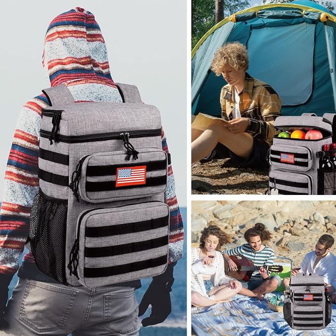 Tactical Backpack Cooler, Soft Lightweight Leakproof Cooler Backpack, Insulated - Image 2
