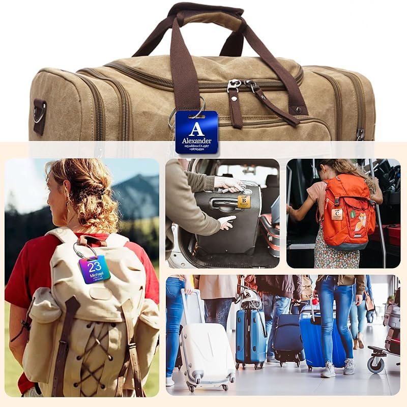 Customized Stainless Steel Luggage Tags: Personalize Your Suitcases, and Bags - Image 5
