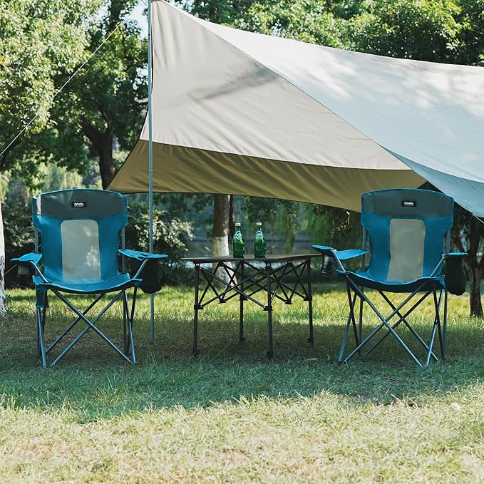 Camping Folding Chair Outdoor Lawn Portable Lightweight Camp Folding Chairs - Image 9