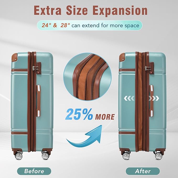 Merax Luggage Set 2 Piece Suitcase Set - Image 5