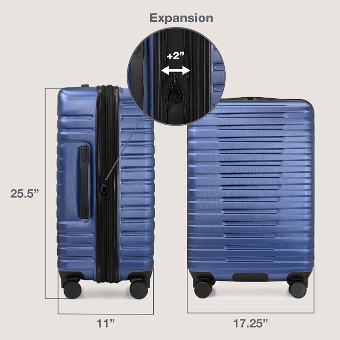 U.S. Traveler Boren Polycarbonate Hardside Rugged Travel Suitcase Luggage - Image 7