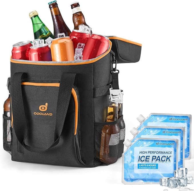 Odoland Cooler Backpack, 30 Cans Insulated Leak-Proof Cooler Bag - Image 2