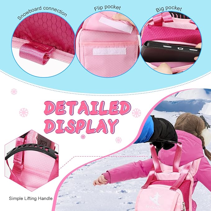 Children’s Ski Harness Trainer Snowboard Anti-fall Traction Belt Beginner Ski - Image 4