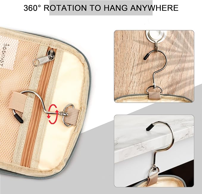 Hanging Toiletry Bag for Women & Men, Cruise Ship Travel Essentials, Holds Full - Image 4