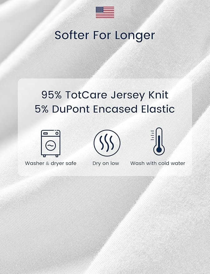 TotAha Crib Sheets for Boy Girl, Premium Soft Fitted Crib Mattress Sheet - Image 4