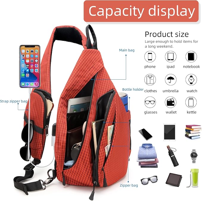 Water-Proof Sling bag/Crossbody Backpack/Shoulder Bag - Image 2