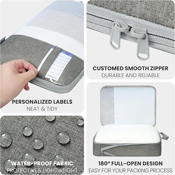 8 Set/6 Set/4 Set Compression Packing Cubes - Image 6