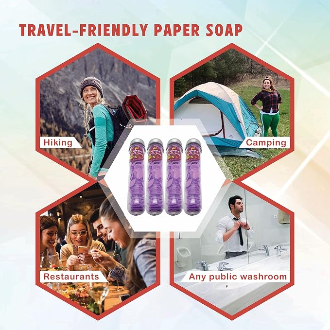 Flower Paper Soap Sheets 4 Pack - Image 4