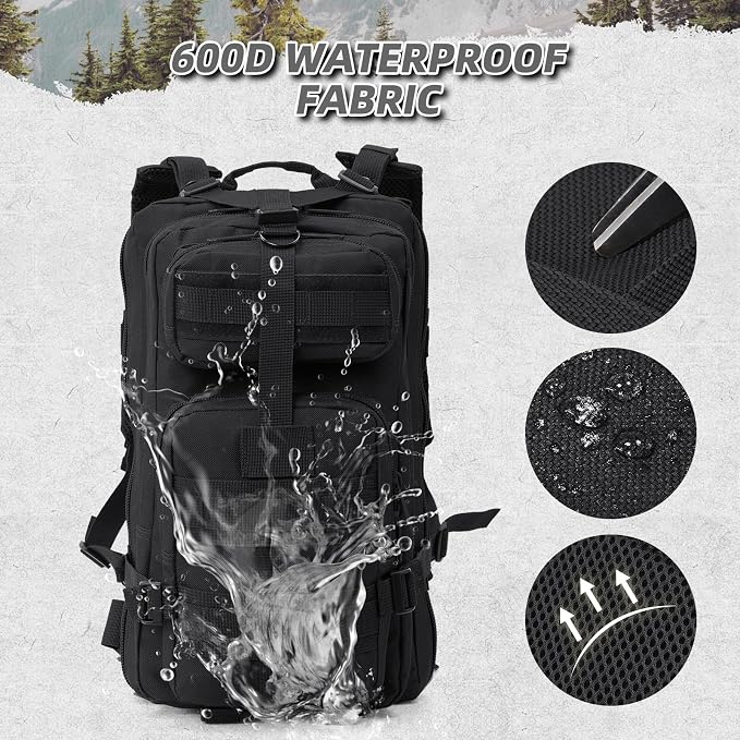 Small Military Tactical Backpack, 30L Tactical Assault Bag - Image 4