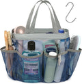F-color Mesh Shower Caddy Portable, Upgrade Deeper 7 Pockets Shower Bag Basket by F-color
