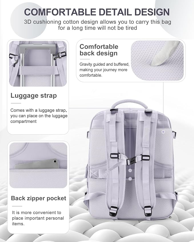 coowoz Large Travel Backpack Carry On - Image 3