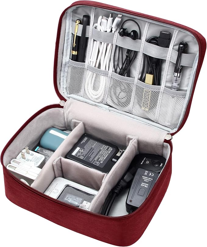 VOCUS Electronics Organizer Travel Cable Organizer Bag - Image 2