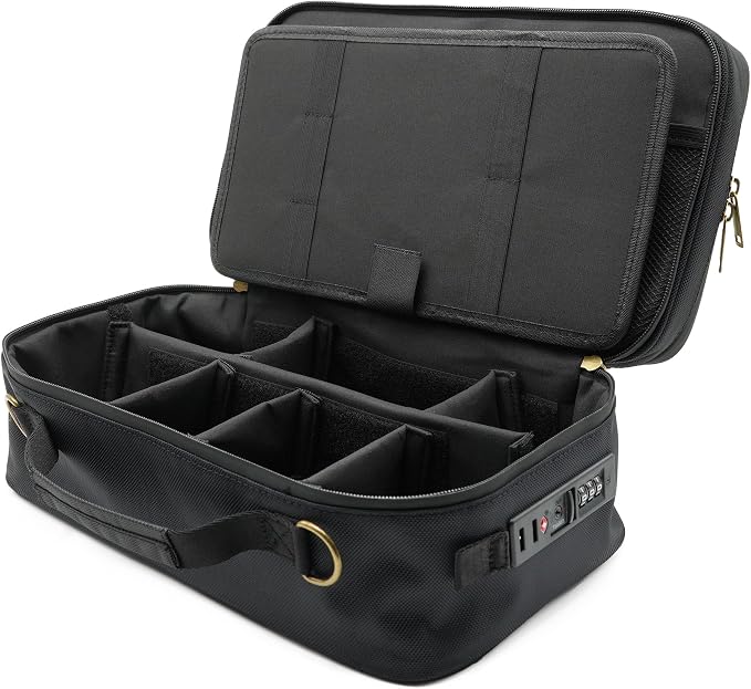 Large Storage Case with TSA Combination Lock Bag, Portable Carbon Lined - Image 9