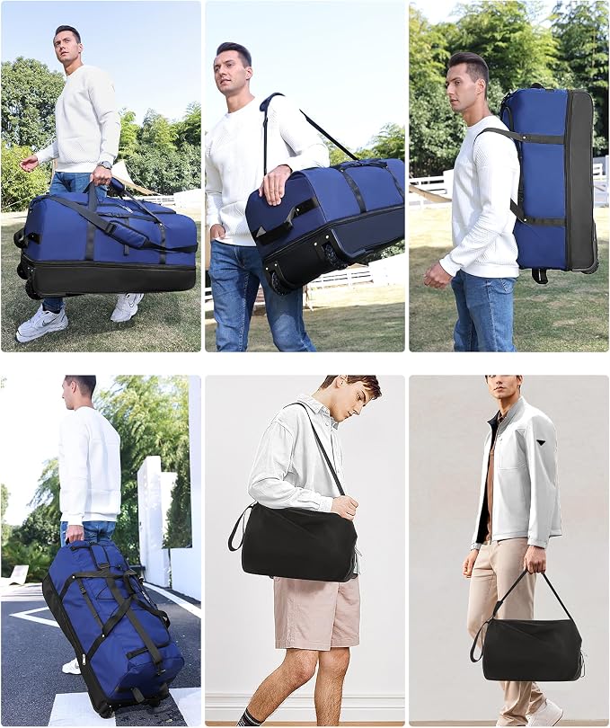 CONTAIL 32”110L Expandable 140L Rolling Duffle Bag - Image 9